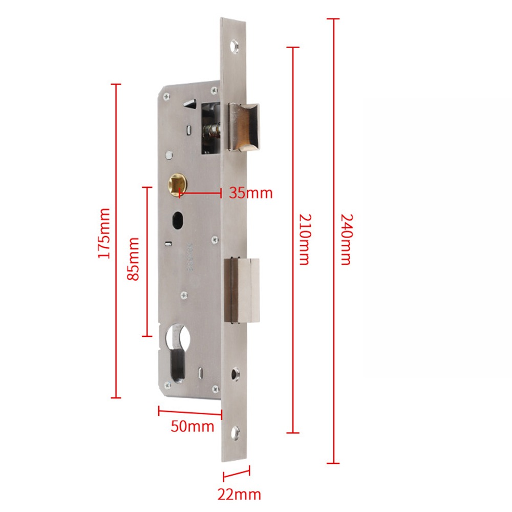Furniture Hardware Fitting - 8520/8525/8530/8535 Aluminium Deurslot Universele Single &