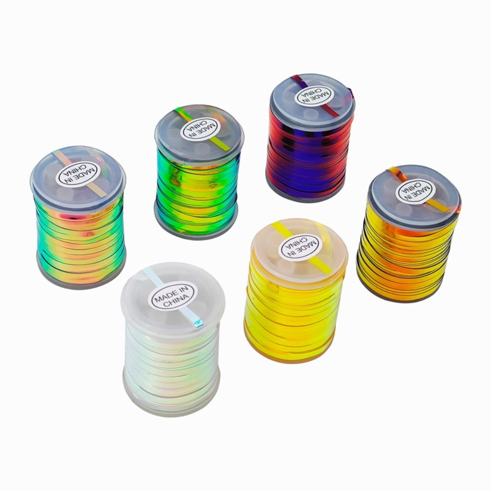 Furniture Hardware Jig - Twee-kleurige vliegvismateriaal, visvlokken, holografisch tinsel, stalen