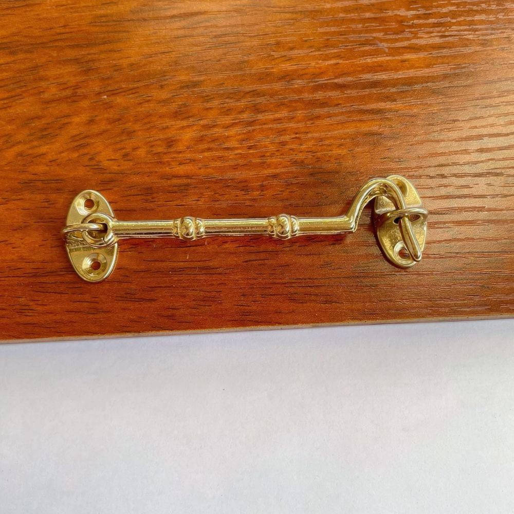 Furniture Hardware Fitting - Massief messing raamhaak, retro antieke stijl,
