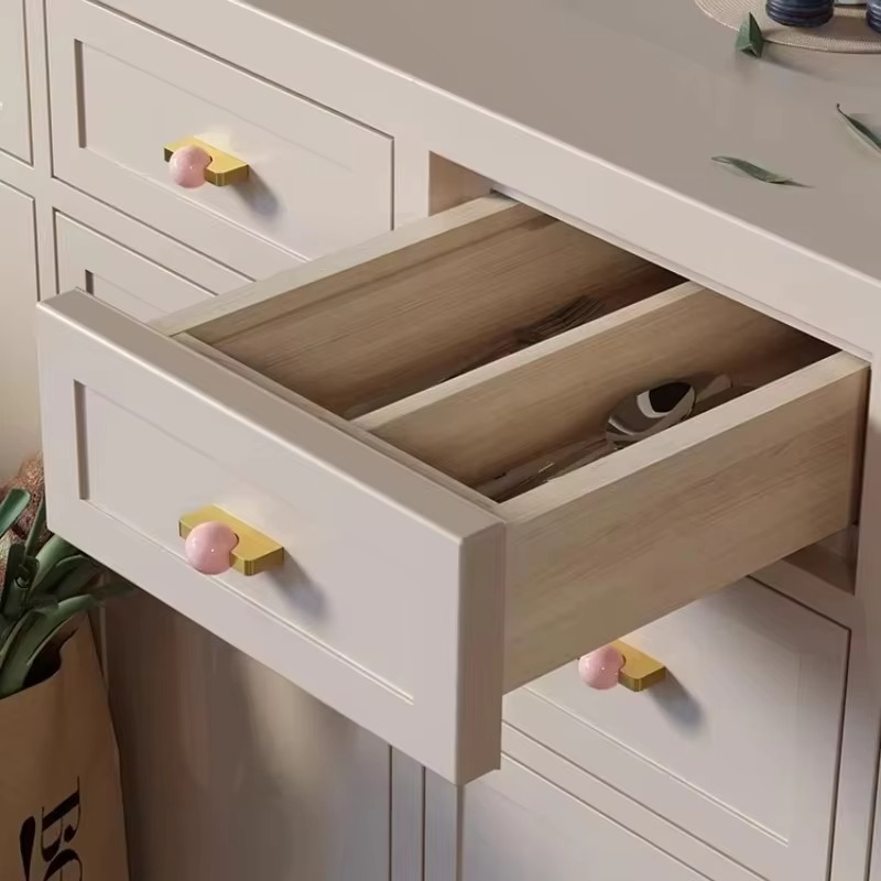 Witte kristallen bol + messing - Furniture Hardware Drop Pulls recensie en prijs